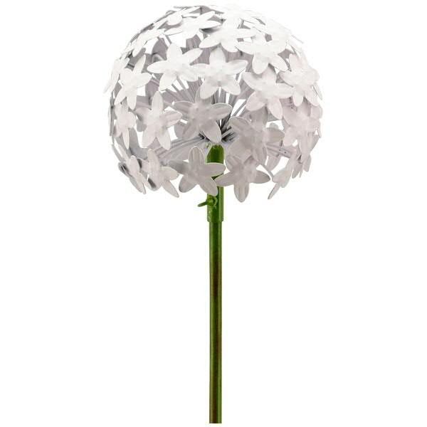Gartenstecker Allium 20x116cm, weiß
