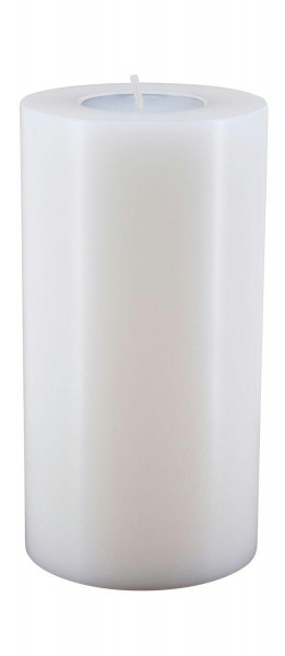 Lux Trend D8H15cm Teelichhalter, weiß