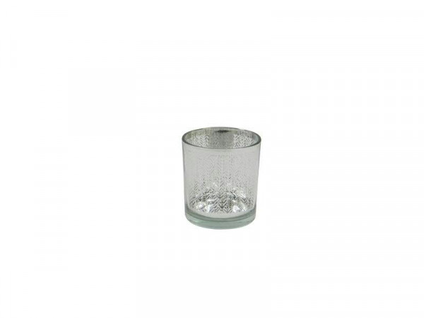 Glas Teelicht SP 7,3x8cm, silber