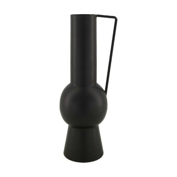 Vase Metall D10,5H30cm, schwarz