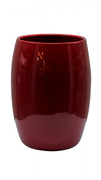 Vase Keramik 1407/24cm Porta, weinrot gl