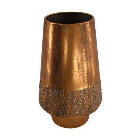 Vase Metall D18,5H31,5cm matt, kupfer