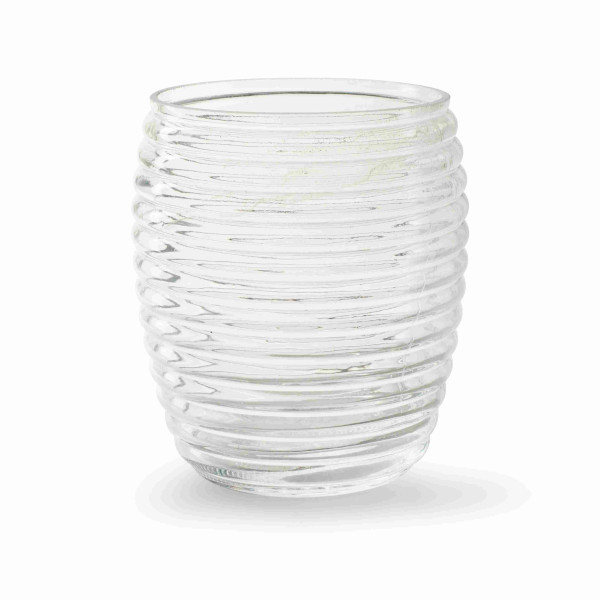 Glas Vase SP D11H14,5cm Teddy, klar