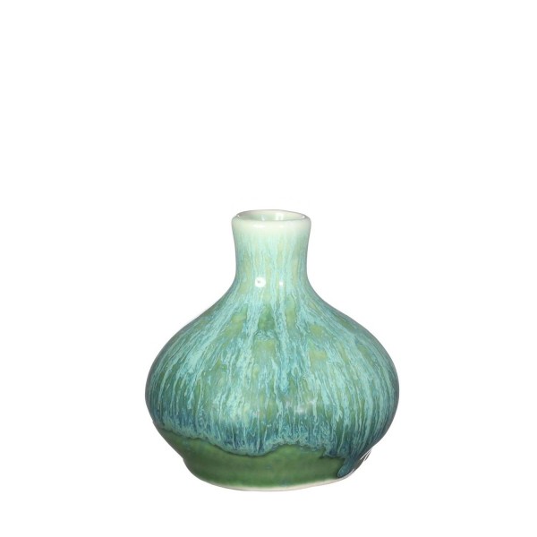 Vase Keramik H8,5D8,5cm, türkis