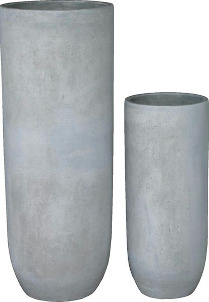 Vase BT213 H100/68cm 2er Satz, cement