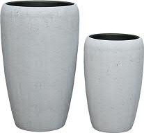 Vase FS157 H68/51cm 2er Satz m.E., zement