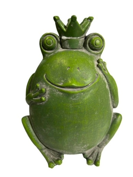 Froschkönig Poly 14x18cm, grün