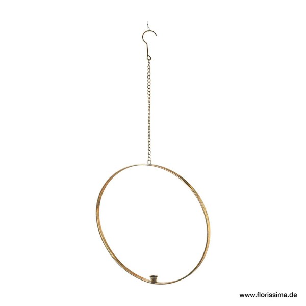 Kerzenhalter Metall SP D50cm Ring, gold