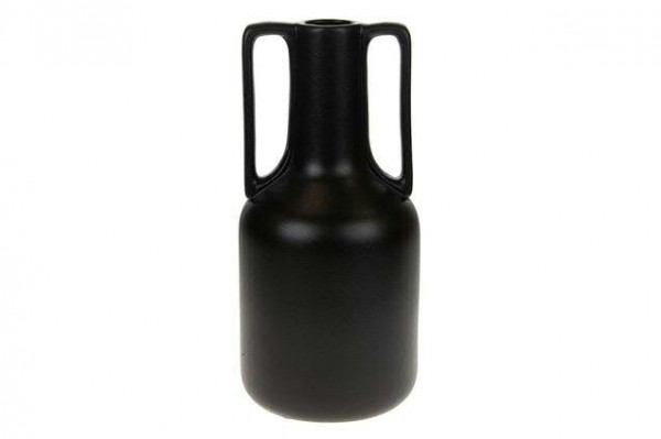 Vase Keramik D16H33,5cm, schwarz