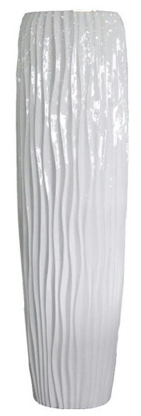Vase FS150 H97cm m.E., glz.weiß