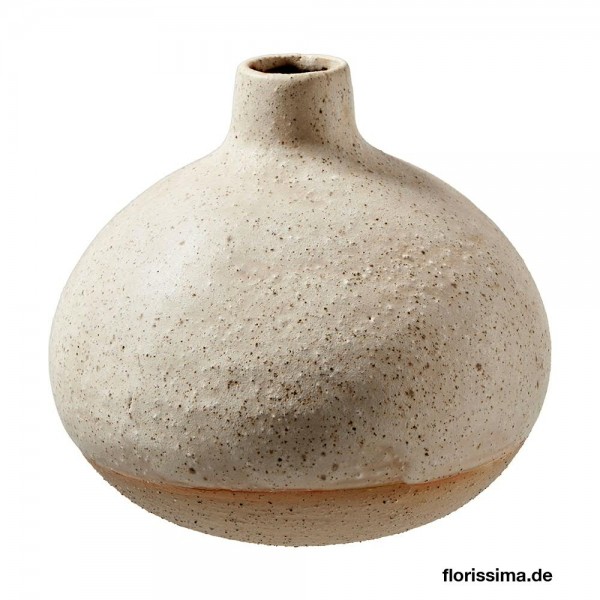 Vase Keramik D13H11,5cm, creme