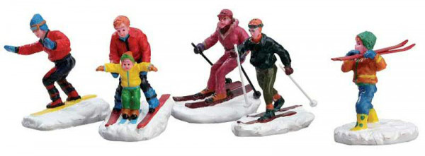 Winter fun figurines S/5 H5-5,5cm