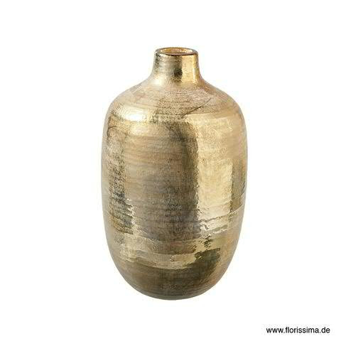 Vase SP Keramik D24,5H40,5cm, gold