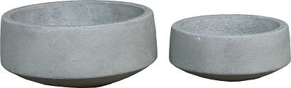Schale BT257 D44/34cm 2er Satz, cement