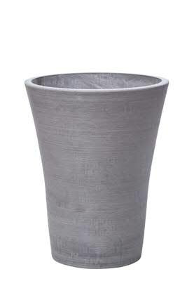 Ecostone Vase ECO706 D34H42cm SP 70% Recycling, grau
