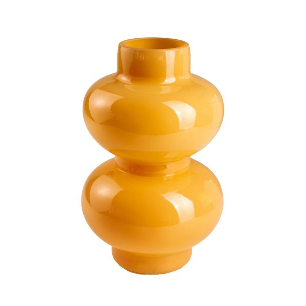 Glas Vase D16H28cm, apricot
