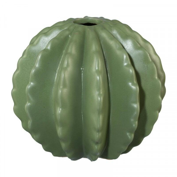 Vase Kaktus SP Keramik 10,5x12cm rund, grün