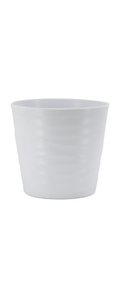 Kübel Keramik 442/15cm Wave, weiß matt