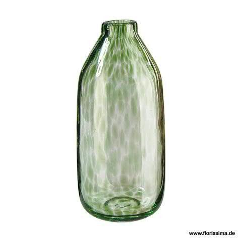Glas Vase D13H30cm Aktionspreis, klar/grün