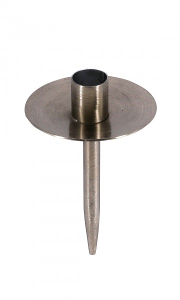 Kerzenpick Metall D2,3/9H15cm, silber