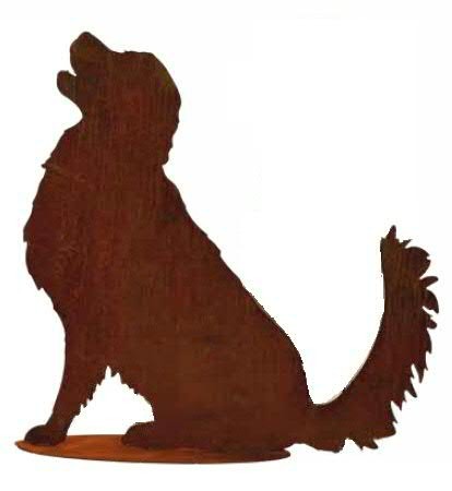 Rost Hund H75cm B75cm a.Platte Golden Retriever
