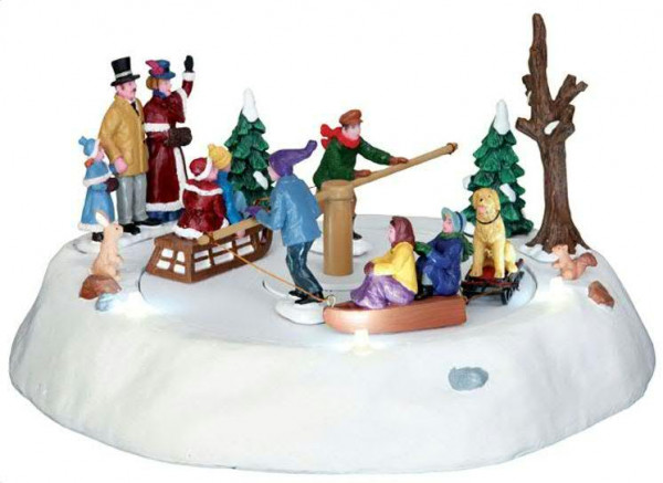 Victorian Ice Merry Go Round beleuchtet Ein/Aus-Schalter