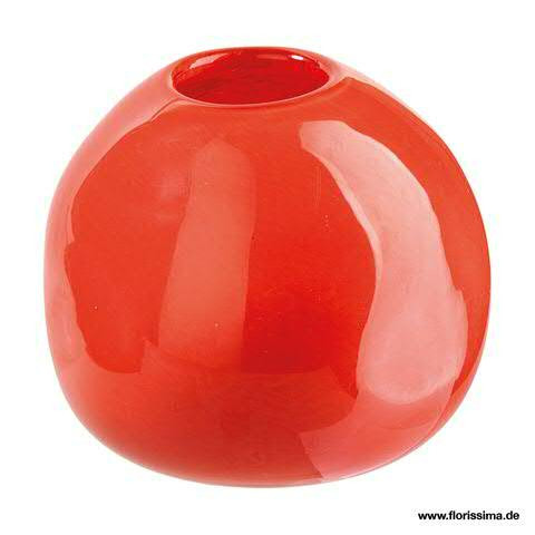 Glas Vase D13,5H12cm Aktionspreis!, orange