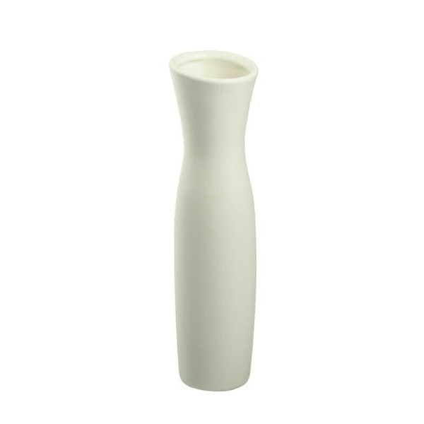 Vase Keramik H30D7,5cm, weiß