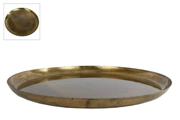 Teller Metall SP D48cm, altgold