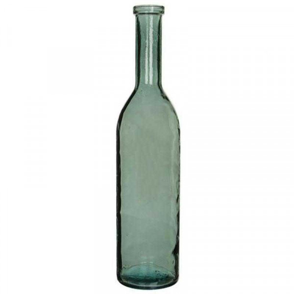 Glas Flasche H100D21cm, grau-grün