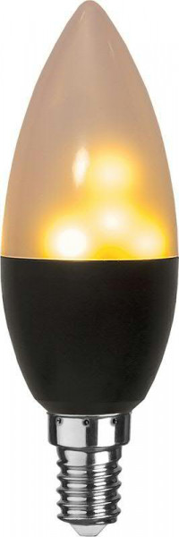 Leuchtmittel LED E14 4,2x11cm 1800K 18Lm Flammeneffekt mit Sensor, amber
