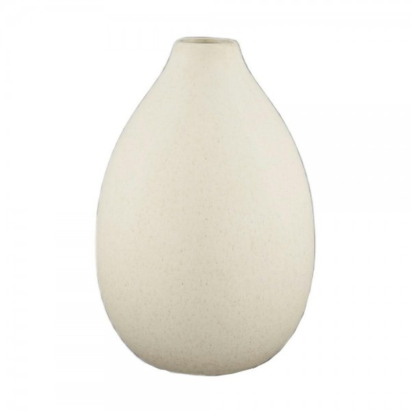 Vase Keramik D14H20,5cm, weiß