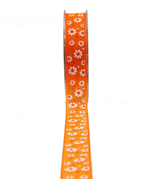 Band 5303/20mm 20m Blüten, 265 orange