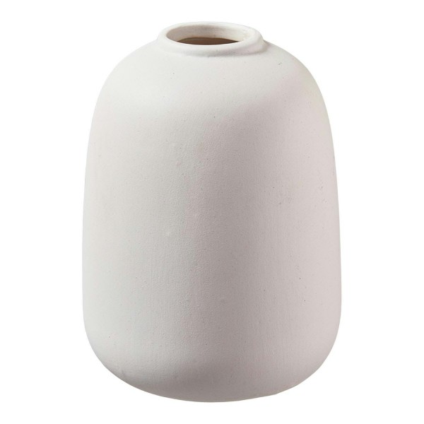 Vase Keramik D12H15cm, weiß