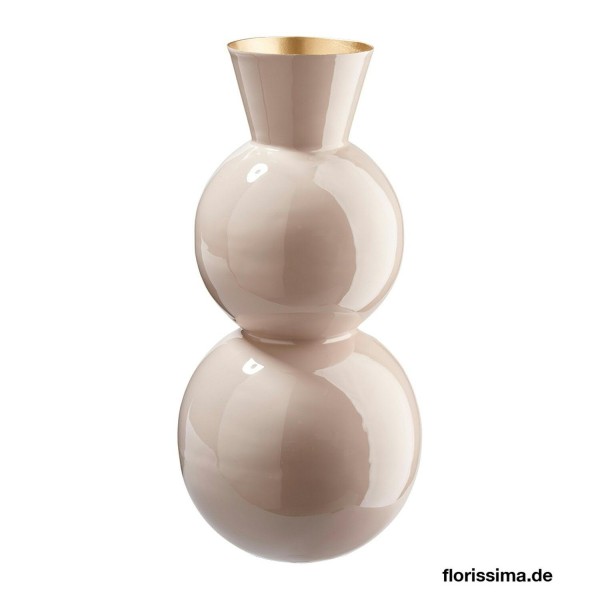 Vase Metall D15H32cm, creme
