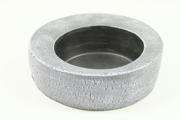 Schale Zement D20H6cm, grau