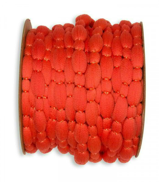 Band 24056/10mm 15m Pompon, 76 coral
