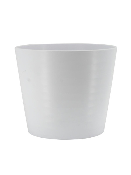 Kübel Keramik 442/28cm Wave, weiß matt