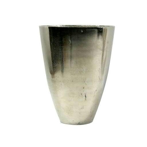 Vase Metall SP D19H25cm, silber