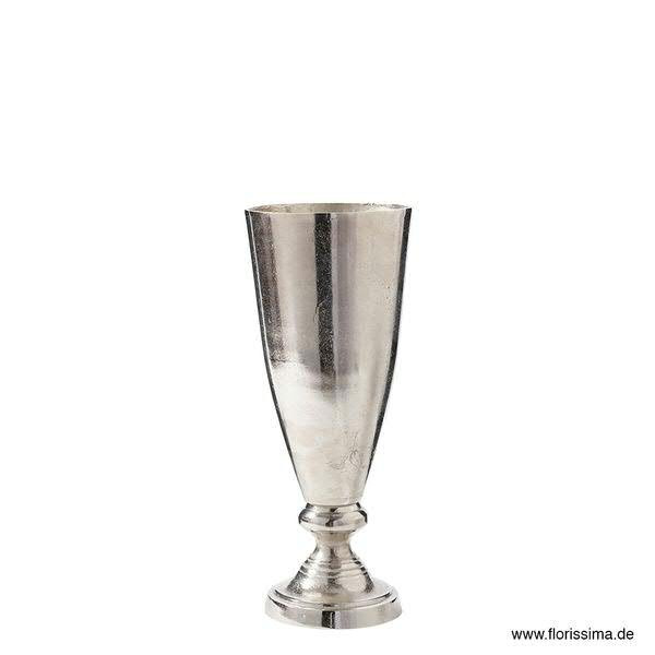 Vase Alu antik H55cm, silber
