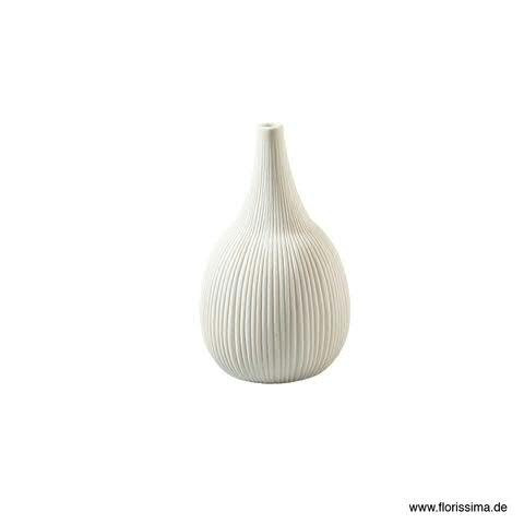 Vase Porzellan D11H17,5cm, weiß