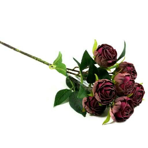 Rose verzweigt 48cm, burgund