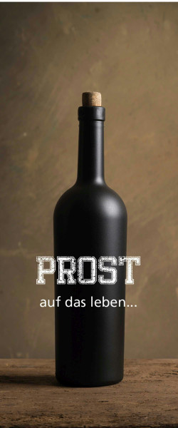 Karte Hänger Wein SP Prost auf das Leb