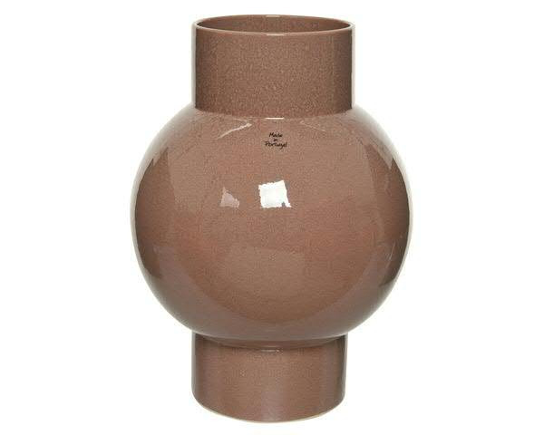 Vase Keramik D22,5H30cm, alt rosa