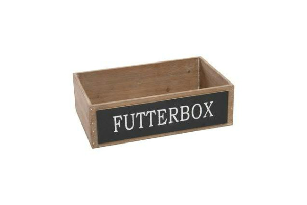 Kiste Holz SP 33x20x10cm Futterbox, natur