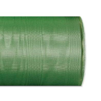 Kranzband 4422/125mm 25m Moire Goldrand, 206 grün