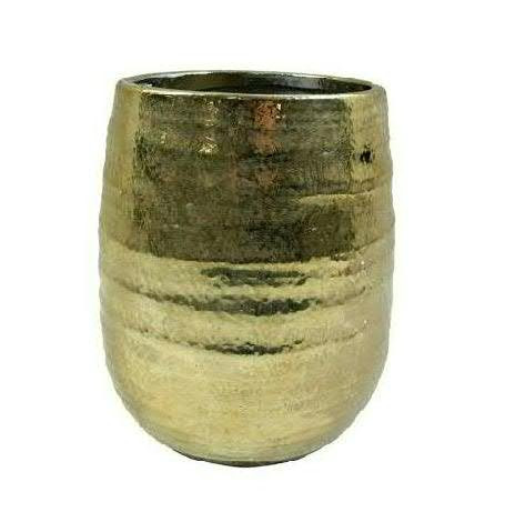 Vase SP Keramik H28D22,5cm, gold