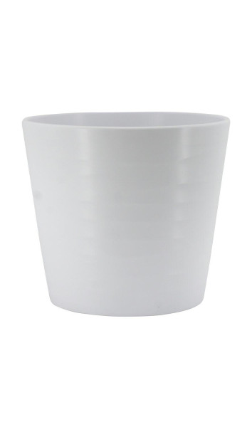 Kübel Keramik 442/23cm Wave, weiß matt