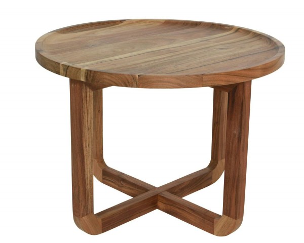 Tisch Holz D55H40,5cm rund Akazienholz 100% FSC indoor, natur