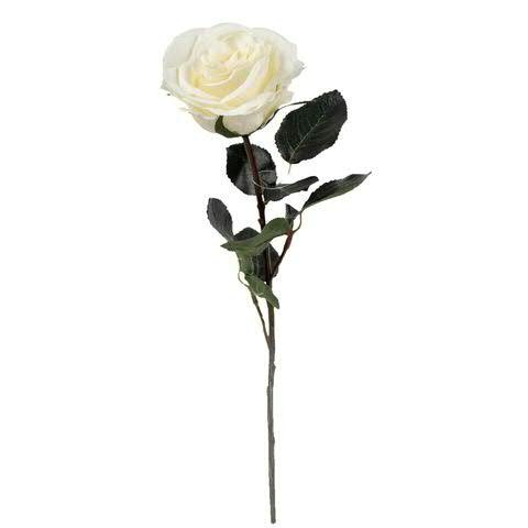 Rose 37cm, cremeweiß